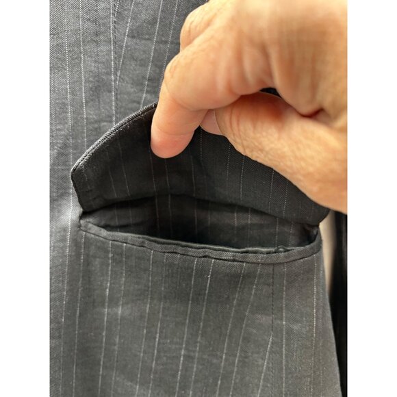 THEORY Gabe-Style Linen Blend Pinstripe Blazer Made in USA Size 4 MSRP‎ $395 - Picture 7 of 9